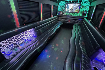San Antonio Limo Bus Interior