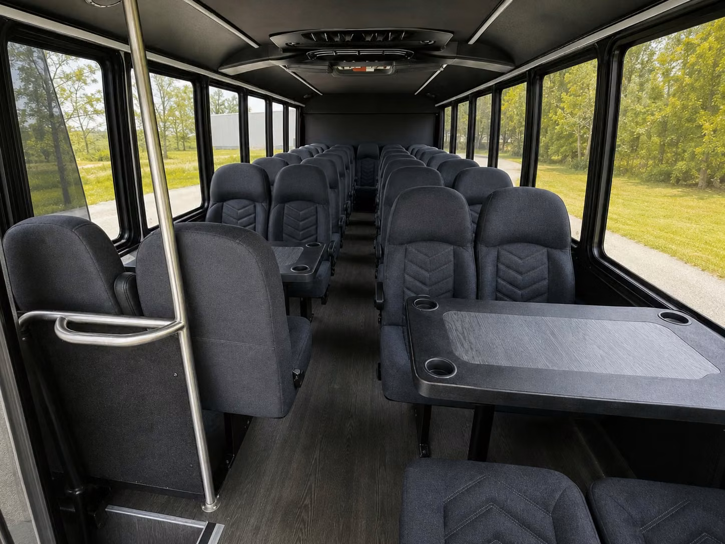 15 passenger minibus inside