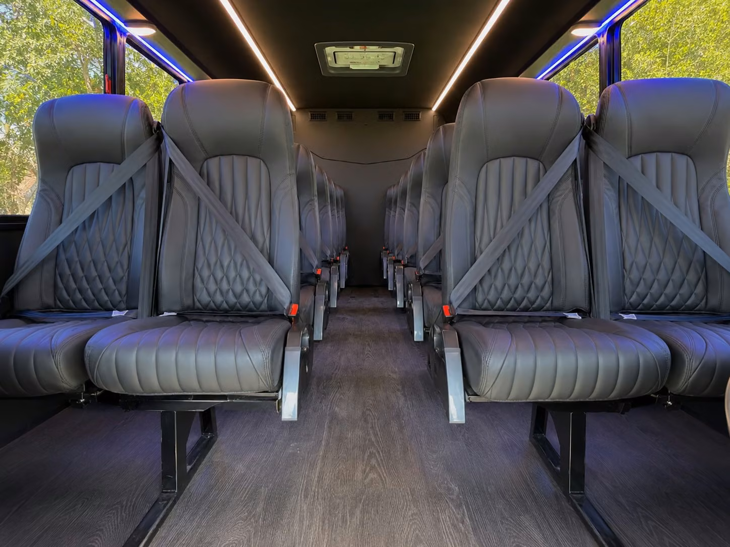 15 passenger minibus interior