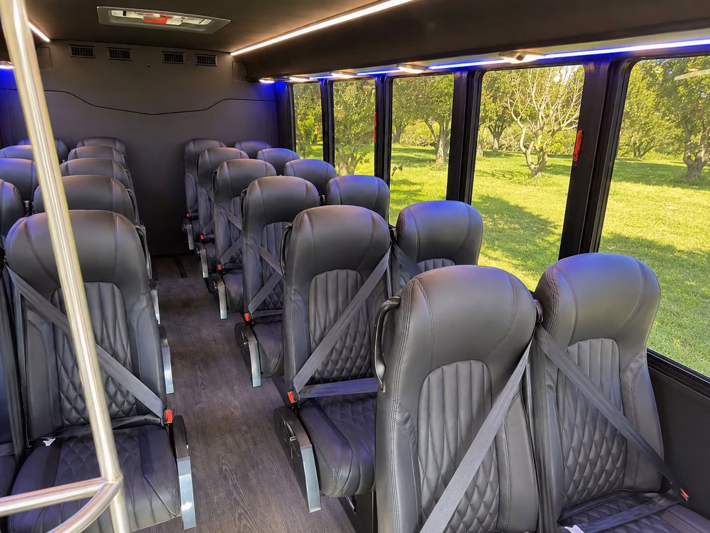 18 passenger minibus inside