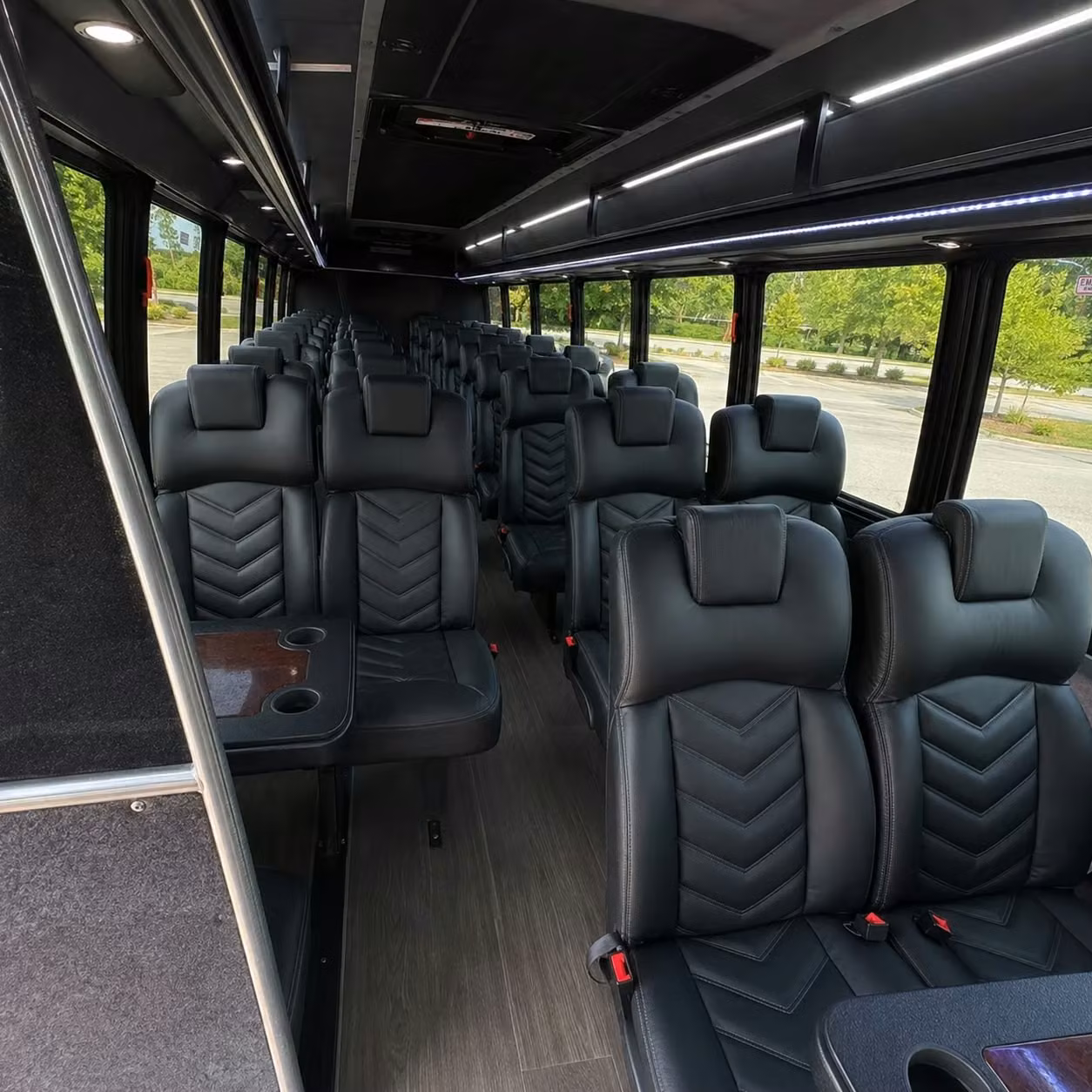 28 passenger minibus inside