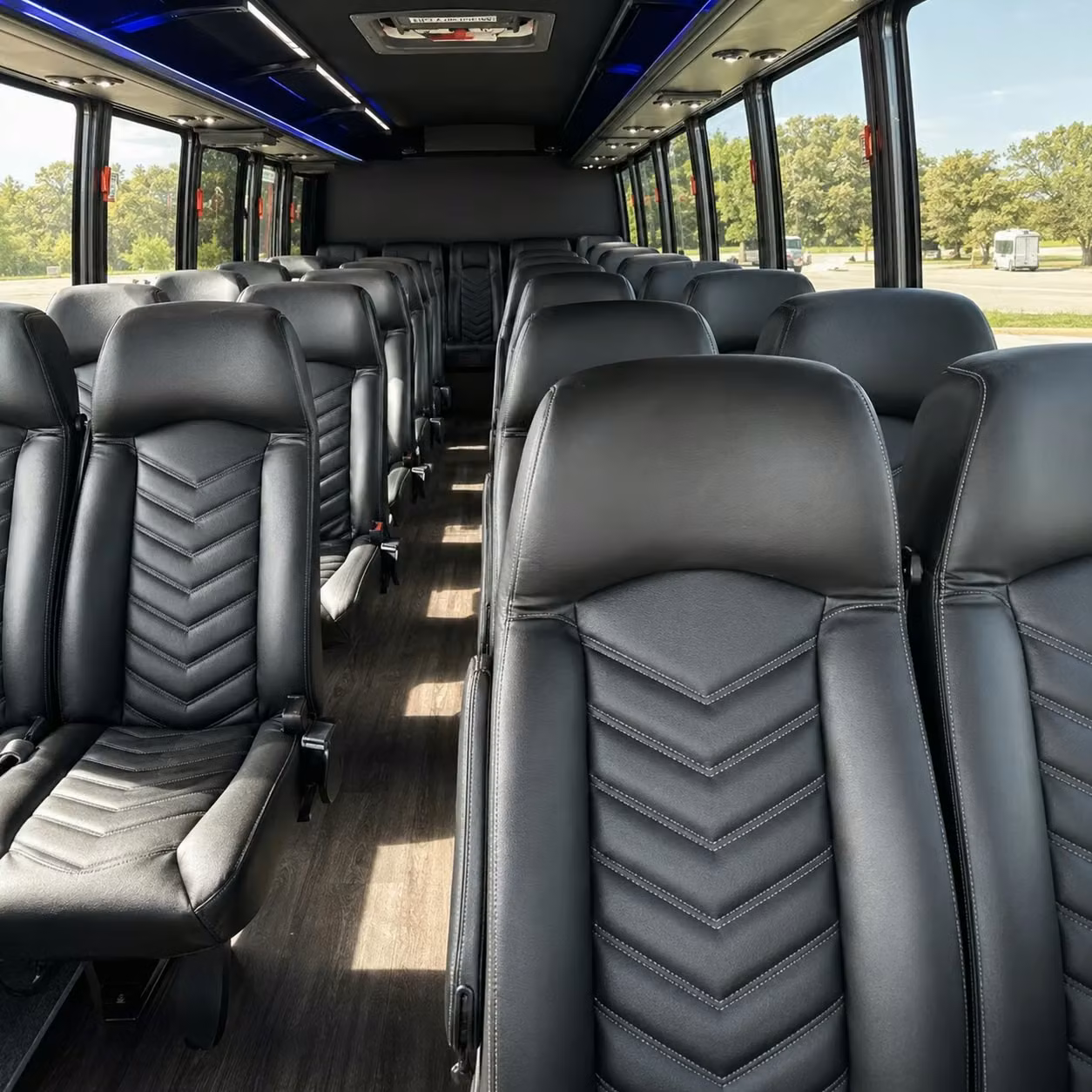 28 passenger minibus interior