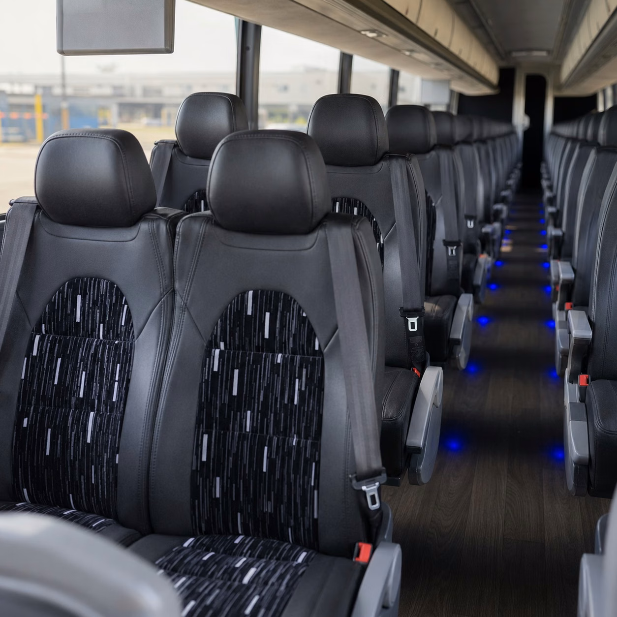 san antonio charter bus interior