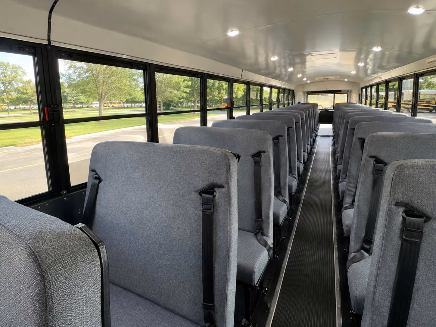 school bus inside