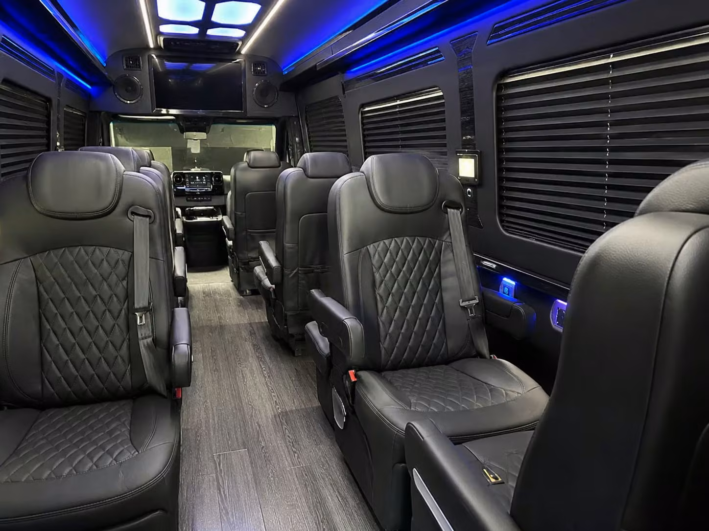 sprinter van with driver inside